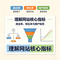 北京建站-理解网站核心指标：跳出率、转化率与用户粘性