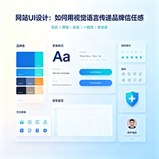 西城建站-网站UI设计：如何用视觉语言传递品牌信任感